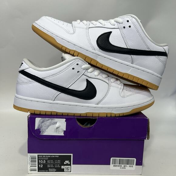 Nike SB Dunk Low Pro "White Gum" - Picture 1 of 5